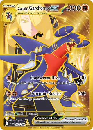 Cynthia's Garchomp ex (Destined Rivals 241/182)